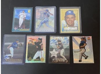 7 Baseball Cards A-Rod, Eric Karros Auto, Rafael Palmeiro, Etc.