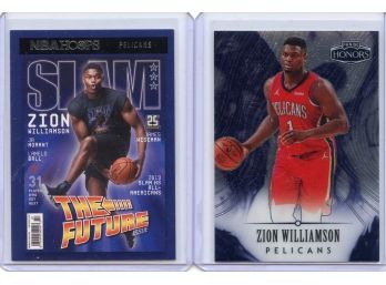 20-21 Panini Honors Zion Williamson And 20-21 NBA Hoops Zion Williamson