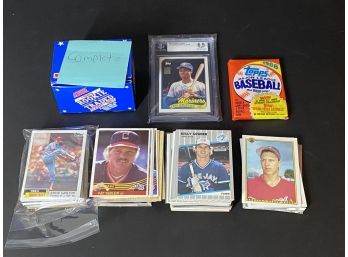300 Plus Baseball Card Lot- 01 Topps Traded Ken Griffey Jr Beckett 6.5, 89 Score Rookie And Traded Set