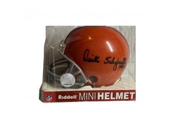 NFL Signed Mini Helmet-kevin Mack & DICK SCHAFRATH W/COA