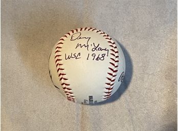Autographed Denny McClain Rawlings Baseball With COA
