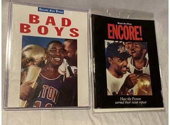 Detroit Free Press Encore And Bad Boys Magazines Detroit Pistons