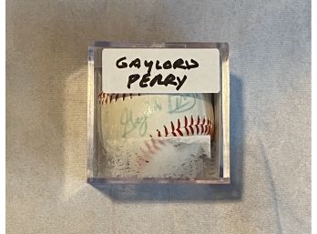 Gaylord Perry Autographed Rawlings Baseball With Beckett COA
