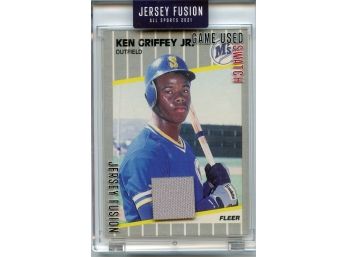 Rookie Jersey Fusion Ken Griffey Jr- Game Used Swatch