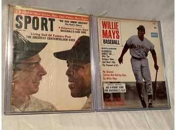 1963 Willie Mays Baseball Vintage Magazines