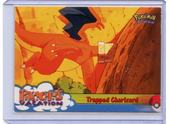 1998 Topps Pokemon The First Movie Pikachus Vacation 'Trapped Charizard' #51