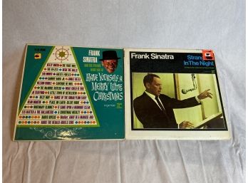 2 Frank Sinatra Records-Stranger In The Night & Have Yourself A Merry Little Christmas