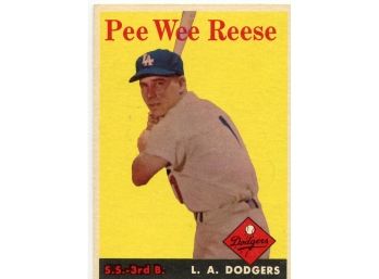 1958 Topps Pee Wee Reese #375