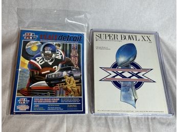 Superbowl XX And Xl Magazines