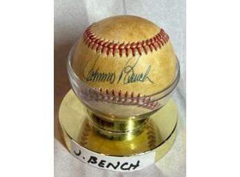 Johnny Bench Signed Rawlings Baseball, With Beckett COA