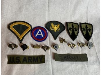 U.S. Military Pin And Patch Lot