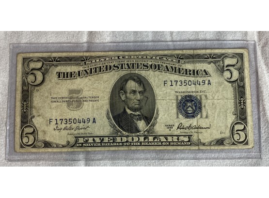1953-D Series A $5.00 Bill
