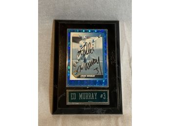 Eddie Murray #3 Autographed 1991 Score Football Card Detroit Lions - No COA