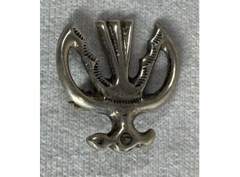 Vintage Designer  Pin Marked Sterling