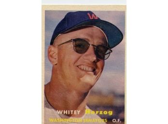 1957 Topps Whitey Herzog #29