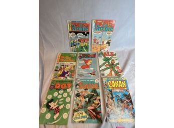 8 Vtinage Mixed Comic Books Inlcuding Archie And Alf