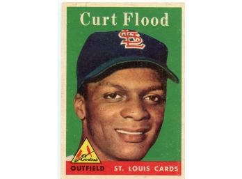 1958 Topps Curtis Flood #464
