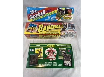 3 Sealed Baseball Card Sets