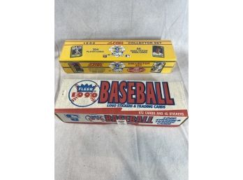 1990 Fleer Baseball Set (not Complete) & 1990 Score Baseball Sealed Set