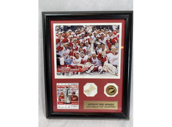 Detroit Red Wings 2008 Stanley Cup Champions Frame