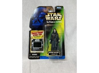 Star Wars Emperor Palpatine With  Walking Sick Figure And Freeze Frame Action Slide