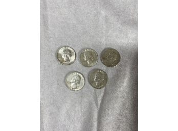 5 1964 Quarters