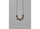 14K Gold Chain And 5 Pearls, 3.3 Grams