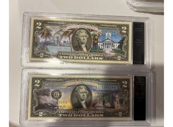 $2 Authenticated/ Uncirculated MLK Note And FL Note