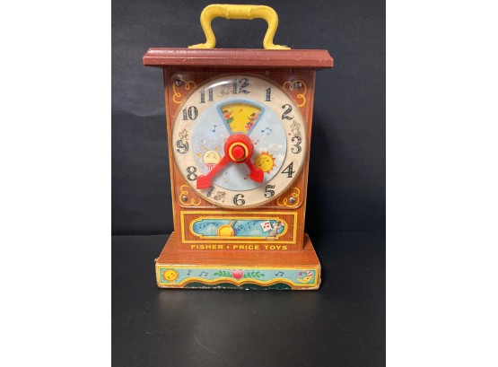 Vintage 1960s Fisher-Price Toys Music Box Tick-Tock Clock 997