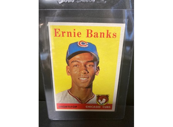 1957 TOPPS ERNIE BANKS #310 CHICAGO CUBS