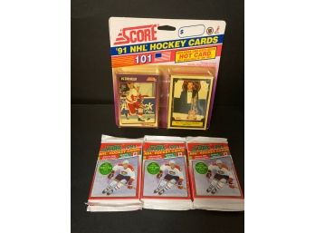 1991 NHL Score Hockey Card Pack & 1991 Score Canadian Packs