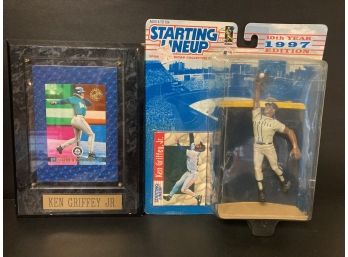 Ken Griffey Jr., Card And  Starting Lineup Collector Club 10th Year 1997 Edition Figure