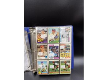 60s- 90s  MLB Cards- Binder Filled With Cards- See Pictures