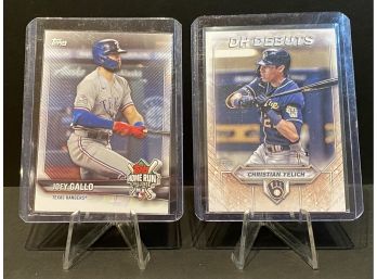 2021 Topps Insert Lot Christian Yelich DH Debuts And Joey Gallo HR Challenge