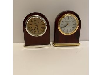 Two Howard Miller Desktop Clocks