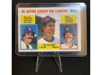 1984 Topps Leaders Al Active Career Fingers/Palmer/ Guidry
