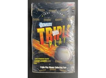 Triple Play Baseball Cards Donruss Leaf 1993 Factory Sealed Wax Box 24 Packs