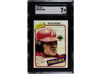 1980 Topps Pete Rose SGC 7 Near Mint # 540
