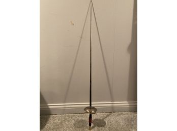 Thin Vintage Sword With Decorative Handle