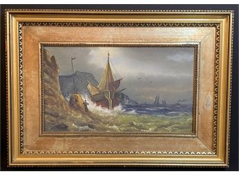 Shipwreck Painting On Porcelain Tile 11' X 8'