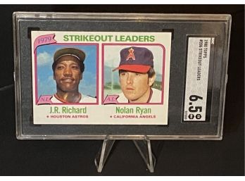 1980 Topps Strikeout Leaders Nolan Ryan/ J.R Richard