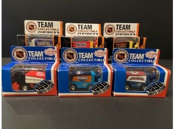 Six 1996 NHL Team Collectible Cars
