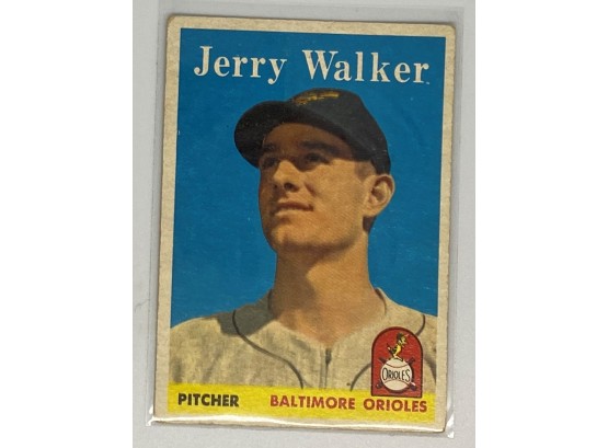 1958 TOPPS #113 JERRY WALKER BALTIMORE ORIOLES B170
