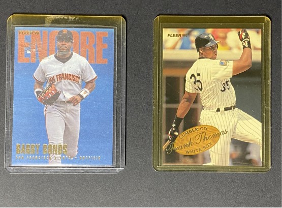 Barry Bonds, Frank Thomas Plus Mix Of Others MLB Cards