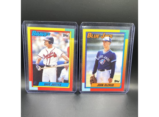 90 Topps Traded Rookie Dave Justice And John Olerud