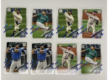 2021 Topps Series 2 Seattle Mariners Base Lot - 15 Cards Total