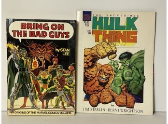 Marvel Bring On The Bad Guys  By Stan Lee Plus Marvel The Incredible Hulk And The Thing By Jim Starlin