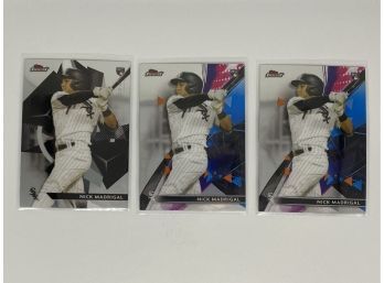 2021 Topps Finest Nick Madrigal Rookie Lot 4 Base, 1 Rookie Design Variant