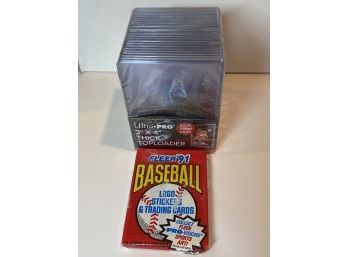Ultra Pro 3'4 Thick Toploaders Holds 100 Pt Cards - New/sealed  Plus Sealed 91 Fleer MLB Wax Pack