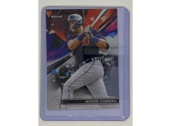 2021 Topps Finest Miguel Cabrera Refractor #82 Detroit Tigers